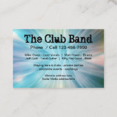 Music Band Cool Crowd Design Business Card (Back)