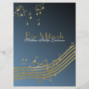 Music Bar Mitzvah 8.75 Invitation