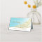 Music Bat Mitzvah Blue and Gold Seating Card