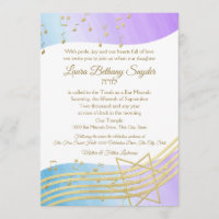 Music Bat Mitzvah Watercolor and Gold2