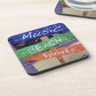 Music, Beach, Sports Cork Coasters! Coaster