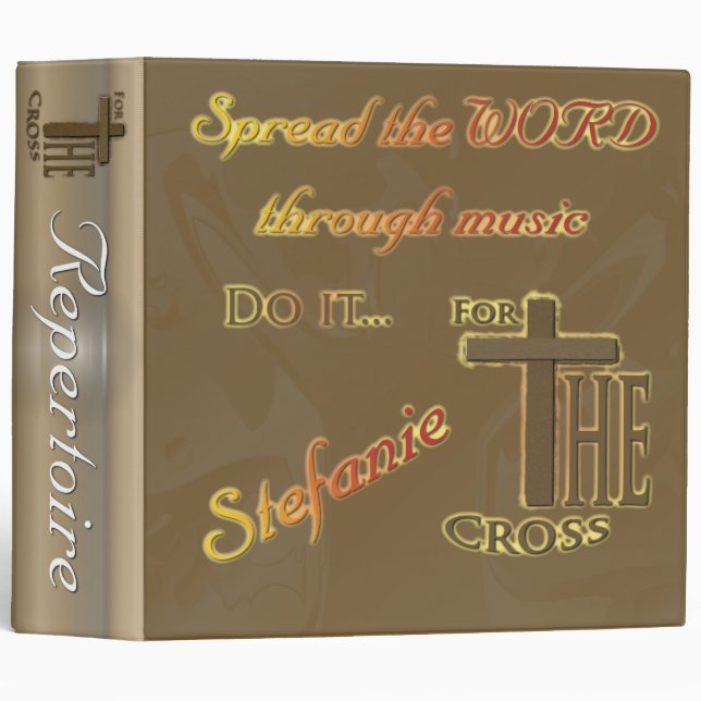 Music Binder for Stefanie (Front/Spine)