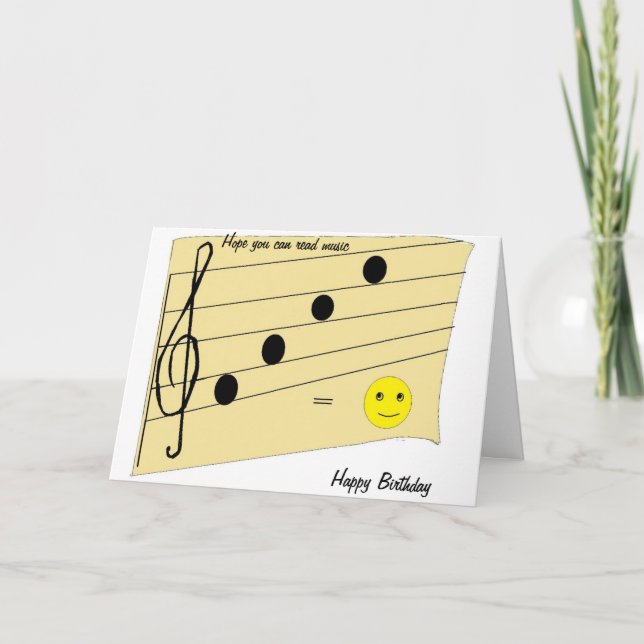 Music Birthday Card (Front)