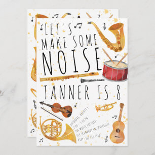 Music Birthday Party Invitation