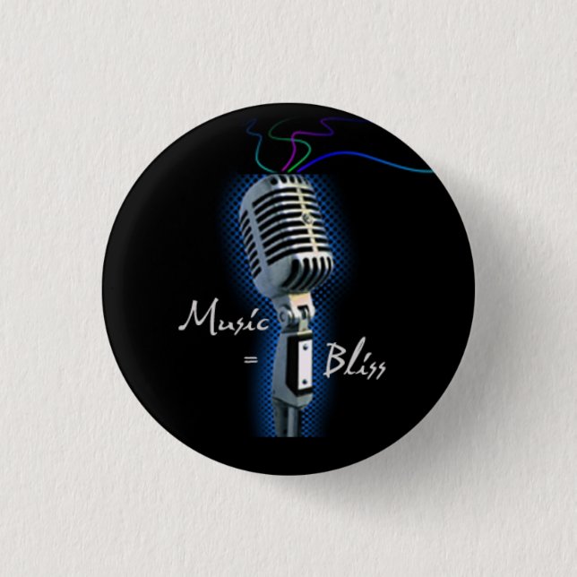 Music = Bliss  mini button (Front)