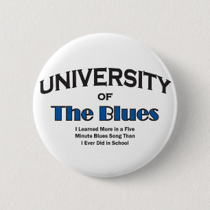 music-blues pinback button