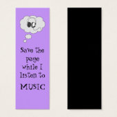 music bookmark (Front & Back)