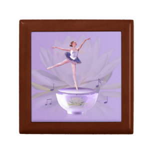 Music Box Ballerina with Water Lily