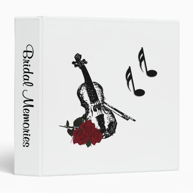 Music Bridal Memories Personal Binder (Front/Spine)