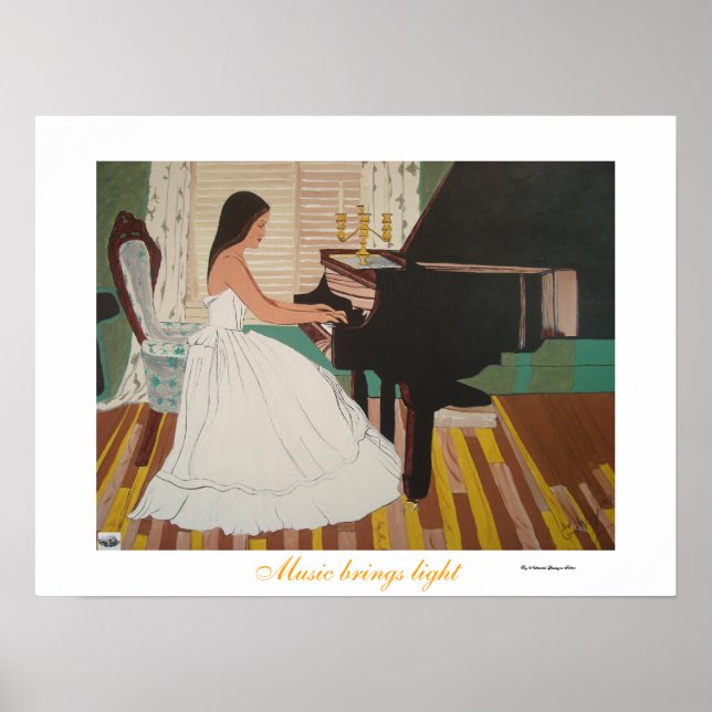 Music brings light poster (Front)