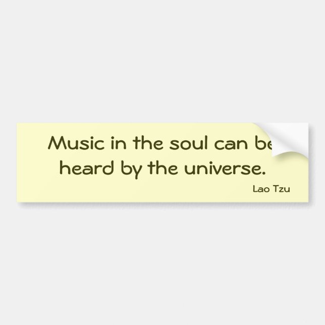 Music Bumper Sticker (Front)