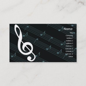 Music - Business Business Card by ZazzleProfileCards at Zazzle