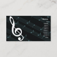 Music - Business Business Card at Zazzle