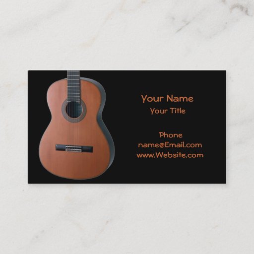 Customizable Music Business Card