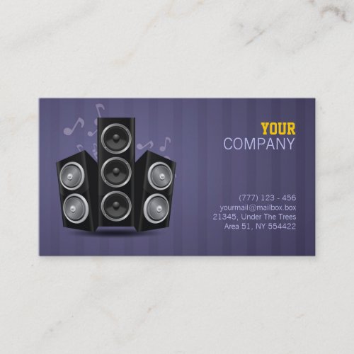 music business card