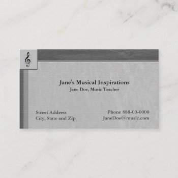 Music Business Card by BusinessCardsCards at Zazzle