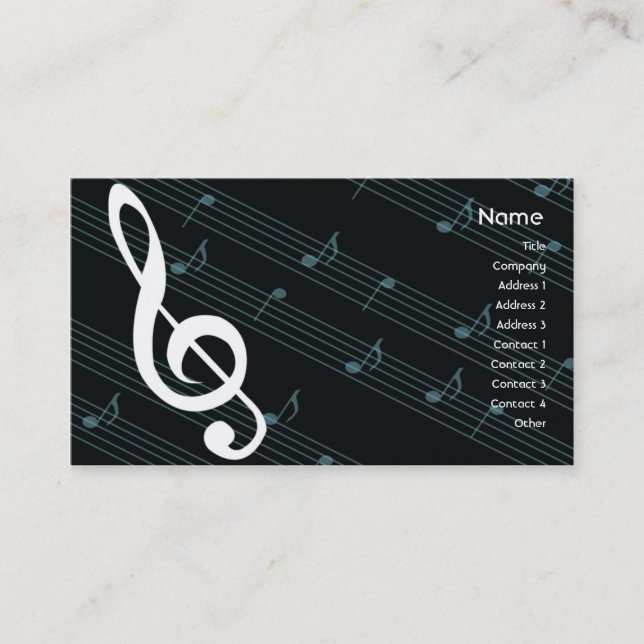 Music - Business Card (Front)