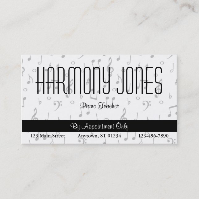 Music Business Card (Front)