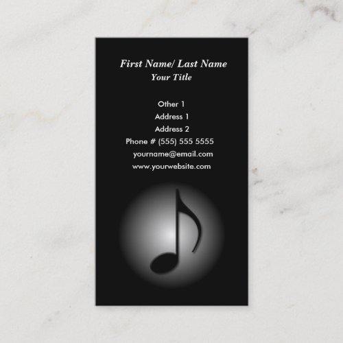 Music Business Card