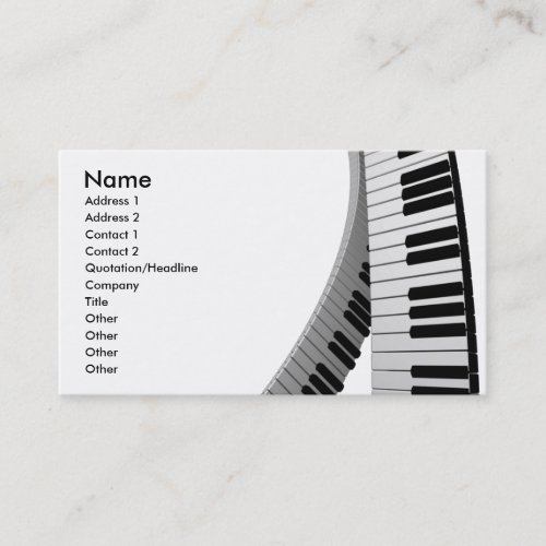 music business card