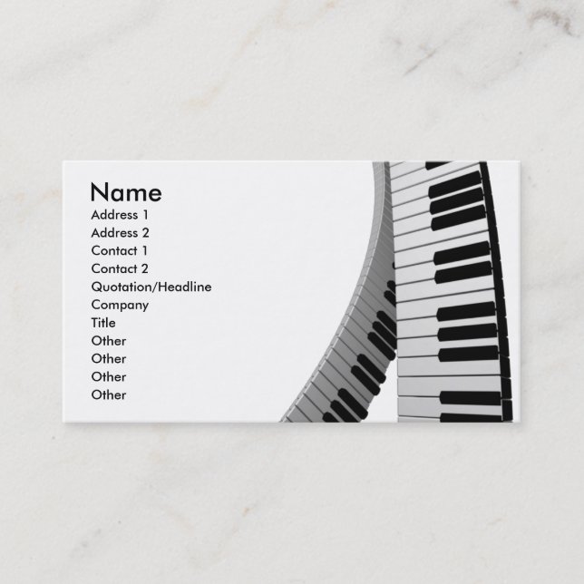 music business card (Front)