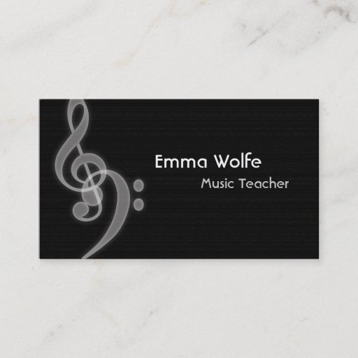 Customizable Music Business Card