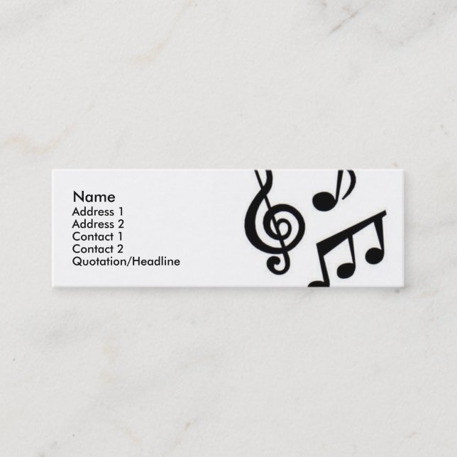 Music Business Card (Front)