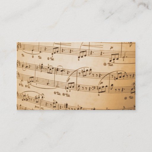 Customizable Music Business Card