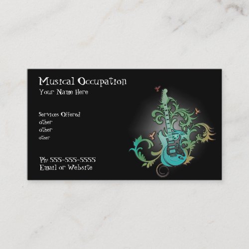 Music business  card business cards