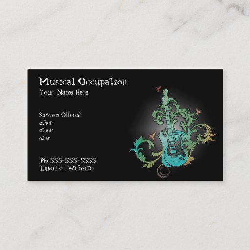 Customizable Music business  card business cards