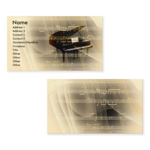 music business card
