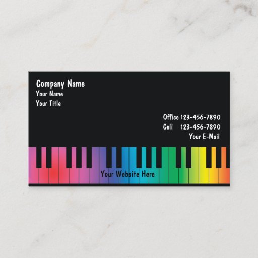 Customizable Music Business Card