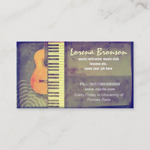 music business card