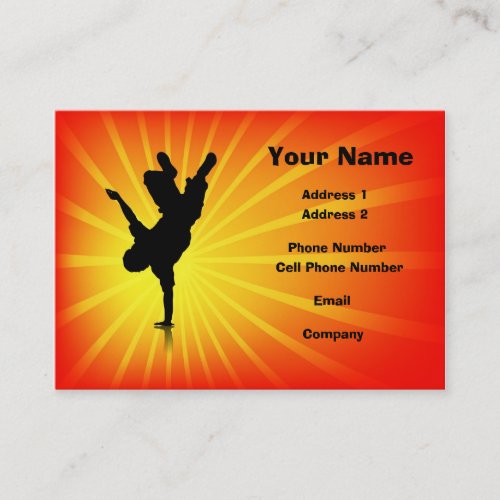 Music Business Card - Breakdance 3