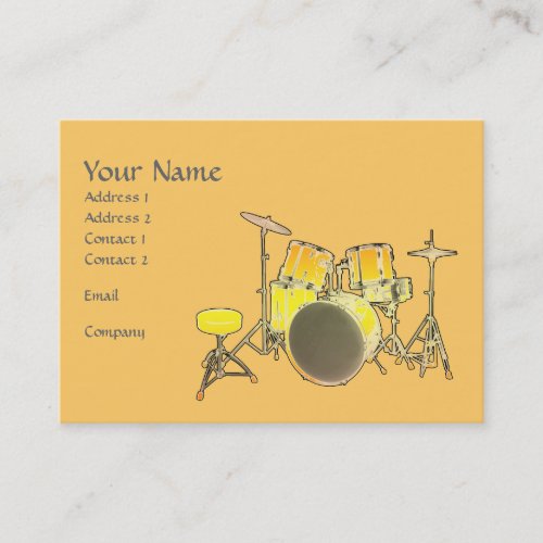 Music Business Card _ Drum Kit