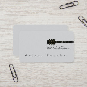 Music Business Card for a Guitar Teacher