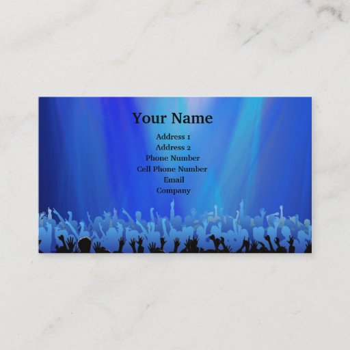 Customizable Music Business Card - Mosh Pit