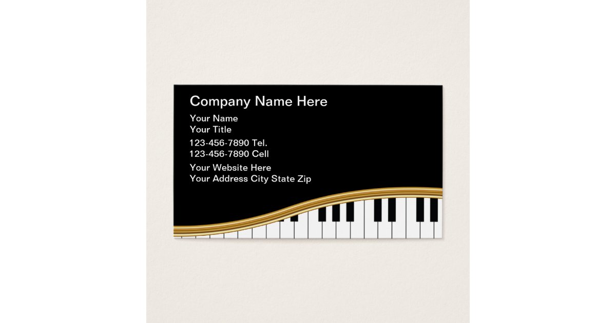 Music Business Cards | Zazzle.com