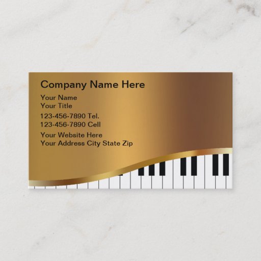 Customizable Music Business Cards