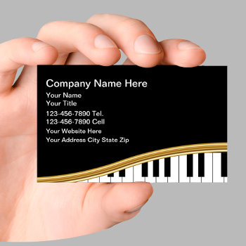 Music Business Cards by Luckyturtle at Zazzle