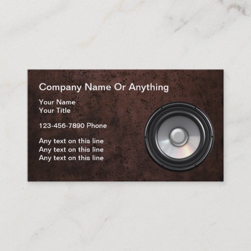 Music Business Cards