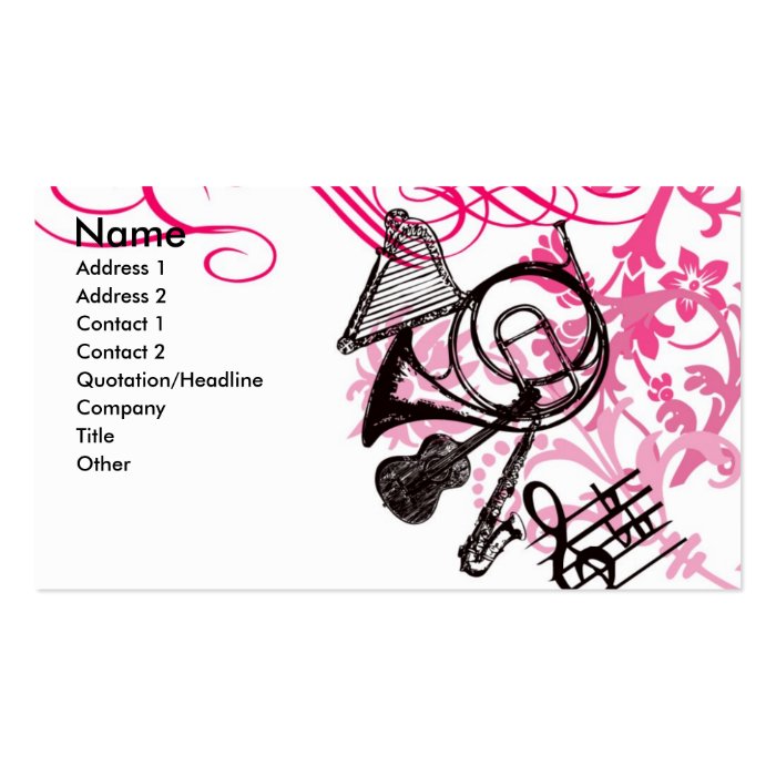 music business cards