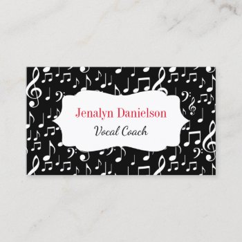Music Business Cards Piano Teacher Musician Singer by Flospaperie at Zazzle
