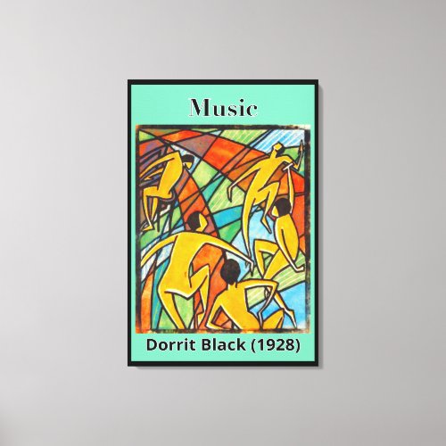 Music by Dorrit Black 1928 Canvas Print
