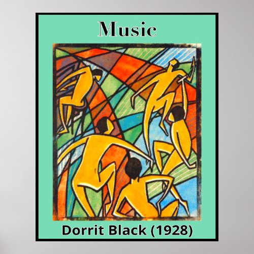 Music by Dorrit Black 1928 Poster