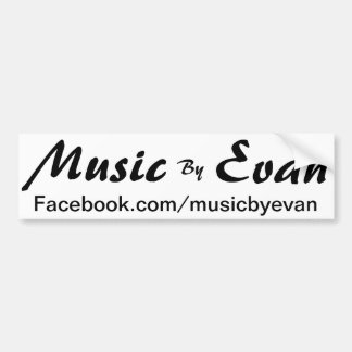 Music By Evan Bumper Sticker Facebook