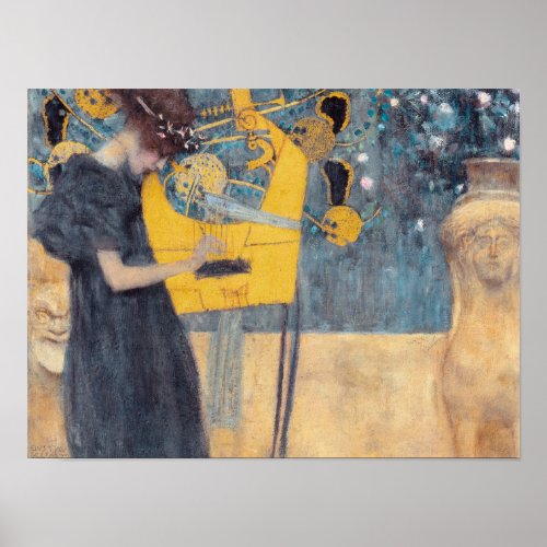 Music by Gustav Klimt _ Vintage Poster