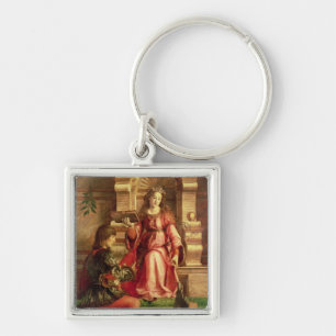 Music, c.1480 keychain