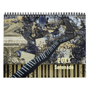Music Calendar Fantasy Serenade Current Year