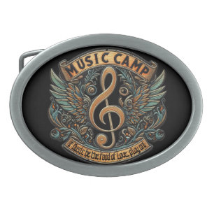 Music Camp Belt Buckle